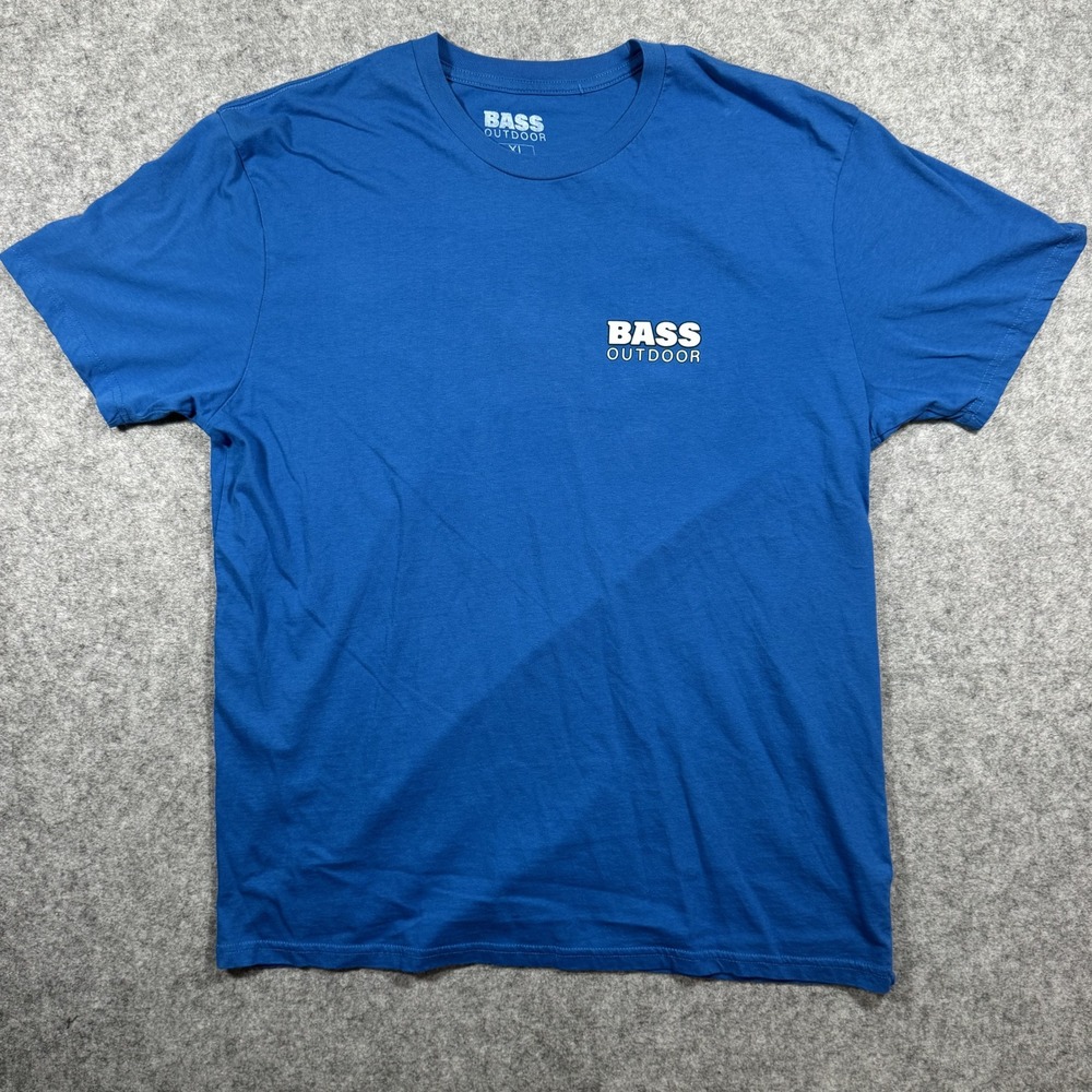 Bass Outdoor Graphic Tee XL Blue Desert Sunset‎ Cotton Short Sleeve Shirt